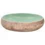 Green brown ceramic oval countertop washbasin 59x40x15 cm by , Sinks - Ref: Foro24-155077, Price: 168,53 €, Discount: %