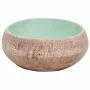 Lavabo sobre encimera ovalado cerámica verde marrón 59x40x15 cm de , Lavabos - Ref: Foro24-155077, Precio: 168,53 €, Descuent...