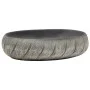 Lavabo sobre encimera ovalado cerámica negro y gris 59x40x15 cm de , Lavabos - Ref: Foro24-155080, Precio: 141,81 €, Descuent...