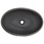 Lavabo sobre encimera ovalado cerámica negro y gris 59x40x15 cm de , Lavabos - Ref: Foro24-155080, Precio: 141,81 €, Descuent...