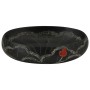 Lavabo sobre encimera ovalado cerámica negro 59x40x15 cm de , Lavabos - Ref: Foro24-155082, Precio: 141,68 €, Descuento: %
