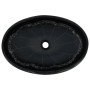 Lavabo sobre encimera ovalado cerámica negro 59x40x15 cm de , Lavabos - Ref: Foro24-155082, Precio: 141,68 €, Descuento: %