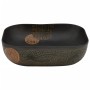 Lavabo sobre encimera rectangular cerámica negro 48x37,5x13,5cm de , Lavabos - Ref: Foro24-155094, Precio: 164,05 €, Descuent...