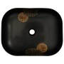 Lavabo sobre encimera rectangular cerámica negro 48x37,5x13,5cm de , Lavabos - Ref: Foro24-155094, Precio: 164,05 €, Descuent...