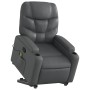 Sillón reclinable de masaje de pie cuero artificial gris en Sillones | Comprar online en Foru.es