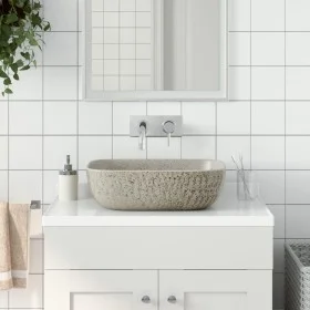Rechteckiges Aufsatzwaschbecken aus Keramik grau 48x37,5x13,5 cm von , Sinkt - Ref: Foro24-155096, Preis: 143,24 €, Rabatt: %