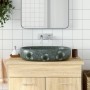 Lavabo sobre encimera ovalado cerámica azul 59x40x14 cm de , Lavabos - Ref: Foro24-155105, Precio: 138,50 €, Descuento: %