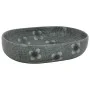 Lavabo sobre encimera ovalado cerámica azul 59x40x14 cm de , Lavabos - Ref: Foro24-155105, Precio: 136,35 €, Descuento: %