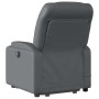 Sillón reclinable de masaje de pie cuero artificial gris en Sillones | Comprar online en Foru.es