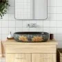 Oval gray and black ceramic countertop sink 59x40x14 cm by , Sinks - Ref: Foro24-155107, Price: 136,49 €, Discount: %
