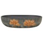 Lavabo sobre encimera ovalado cerámica gris y negro 59x40x14 cm de , Lavabos - Ref: Foro24-155107, Precio: 138,62 €, Descuent...