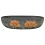 Ovales Keramik-Aufsatzwaschbecken grau und schwarz 59x40x14 cm von , Sinkt - Ref: Foro24-155107, Preis: 136,49 €, Rabatt: %