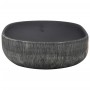 Lavabo sobre encimera ovalado cerámica gris y negro 59x40x14 cm de , Lavabos - Ref: Foro24-155107, Precio: 138,62 €, Descuent...