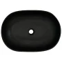 Lavabo sobre encimera ovalado cerámica gris y negro 59x40x14 cm de , Lavabos - Ref: Foro24-155107, Precio: 136,49 €, Descuent...