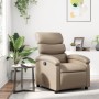 Sillón reclinable de cuero sintético color capuchino de , Sillones - Ref: Foro24-371719, Precio: 197,41 €, Descuento: %