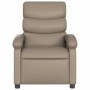 Sillón reclinable de cuero sintético color capuchino de , Sillones - Ref: Foro24-371719, Precio: 197,41 €, Descuento: %