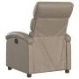 Sillón reclinable de cuero sintético color capuchino de , Sillones - Ref: Foro24-371719, Precio: 194,47 €, Descuento: %