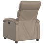 Sillón reclinable de cuero sintético color capuchino de , Sillones - Ref: Foro24-371719, Precio: 197,41 €, Descuento: %