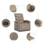 Sillón reclinable de cuero sintético color capuchino de , Sillones - Ref: Foro24-371719, Precio: 197,41 €, Descuento: %