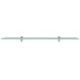 Estante flotante de cristal 80x10 cm 8 mm de vidaXL, Estantes y estanterías - Ref: Foro24-243759, Precio: 25,39 €, Descuento: %