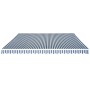 Toldo plegable de operación manual 500 cm azul y blanco de vidaXL, Toldos - Ref: Foro24-42154, Precio: 508,18 €, Descuento: %