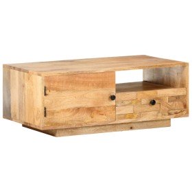 Mesa de centro de madera maciza de mango 90x50x35 cm en Mesas de centro | Comprar online en Foru.es