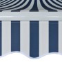 Toldo plegable de operación manual 500 cm azul y blanco de vidaXL, Toldos - Ref: Foro24-42154, Precio: 508,18 €, Descuento: %