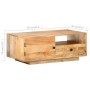 Mesa de centro de madera maciza de mango 90x50x35 cm en Mesas de centro | Comprar online en Foru.es