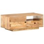 Mesa de centro de madera maciza de mango 90x50x35 cm en Mesas de centro | Comprar online en Foru.es