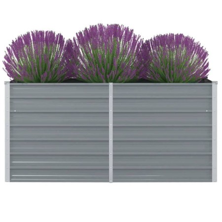 Jardinera elevada 160x80x77 cm acero galvanizado gris de vidaXL, Maceteros y jardineras - Ref: Foro24-42404, Precio: 59,17 €,...