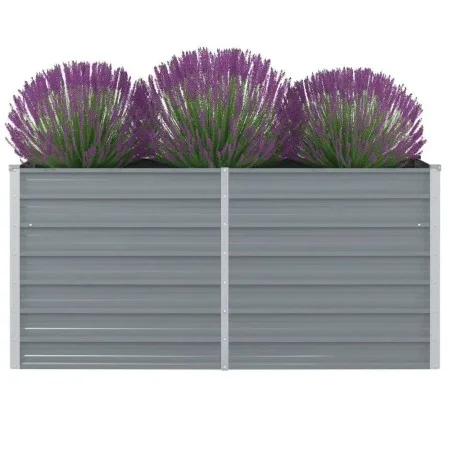 Jardinera elevada 160x80x77 cm acero galvanizado gris de vidaXL, Maceteros y jardineras - Ref: Foro24-42404, Precio: 64,65 €,...