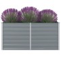 Jardinera elevada 160x80x77 cm acero galvanizado gris de vidaXL, Maceteros y jardineras - Ref: Foro24-42404, Precio: 59,17 €,...