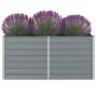 Jardinera elevada 160x80x77 cm acero galvanizado gris de vidaXL, Maceteros y jardineras - Ref: Foro24-42404, Precio: 64,65 €,...