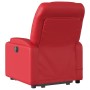 Sillón reclinable de masaje de pie cuero artificial rojo en Sillones | Comprar online en Foru.es