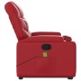 Sillón reclinable de masaje de pie cuero artificial rojo en Sillones | Comprar online en Foru.es