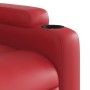 Sillón reclinable de masaje de pie cuero artificial rojo en Sillones | Comprar online en Foru.es
