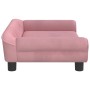 Cama para perros de terciopelo rosa 70x48x22 cm en Camas para perros | Comprar online en Foru.es