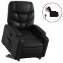 Sillón reclinable y elevable eléctrico cuero sintético negro en Sillones | Comprar online en Foru.es