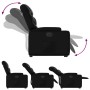 Sillón reclinable y elevable eléctrico cuero sintético negro en Sillones | Comprar online en Foru.es