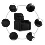 Sillón reclinable y elevable eléctrico cuero sintético negro en Sillones | Comprar online en Foru.es