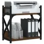 Soporte de impresora 2 niveles marrón roble 40x20x40 cm de , Soportes para impresoras - Ref: Foro24-833994, Precio: 24,70 €, ...