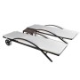 Tumbonas con mesita ratán sintético marrón de vidaXL, Tumbonas - Ref: Foro24-42490, Precio: 311,15 €, Descuento: %