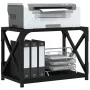 Soporte de impresora 2 niveles negro 44x26x31,5 cm de , Soportes para impresoras - Ref: Foro24-833980, Precio: 29,83 €, Descu...