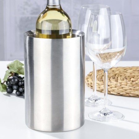 HI Enfriador de vino acero inoxidable 12x20 cm de , Botellas para refrigeradores de agua - Ref: Foro24-445565, Precio: 17,24 ...