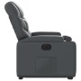 Sillón reclinable elevable eléctrico de cuero sintético gris en Sillones | Comprar online en Foru.es