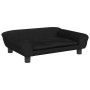 Cama para perros de terciopelo negra 70x48x22 cm en Camas para perros | Comprar online en Foru.es