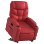 Sillón elevable eléctrico cuero artificial rojo en Sillones | Comprar online en Foru.es