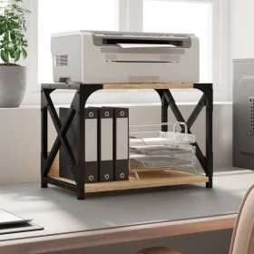 Soporte de impresora 2 niveles roble Sonoma 44x26x31,5 cm de , Soportes para impresoras - Ref: Foro24-833981, Precio: 33,99 €...