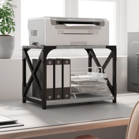 Soporte de impresora 2 niveles gris Sonoma 44x26x31,5 cm de , Soportes para impresoras - Ref: Foro24-833983, Precio: 28,65 €,...