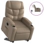 Sillón elevable eléctrico cuero artificial capuchino en Sillones | Comprar online en Foru.es